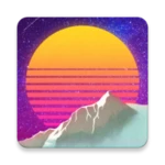 aesthetic wallpapers android application logo